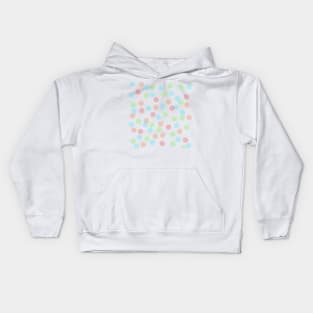 Colorful polka dots abstract background Kids Hoodie